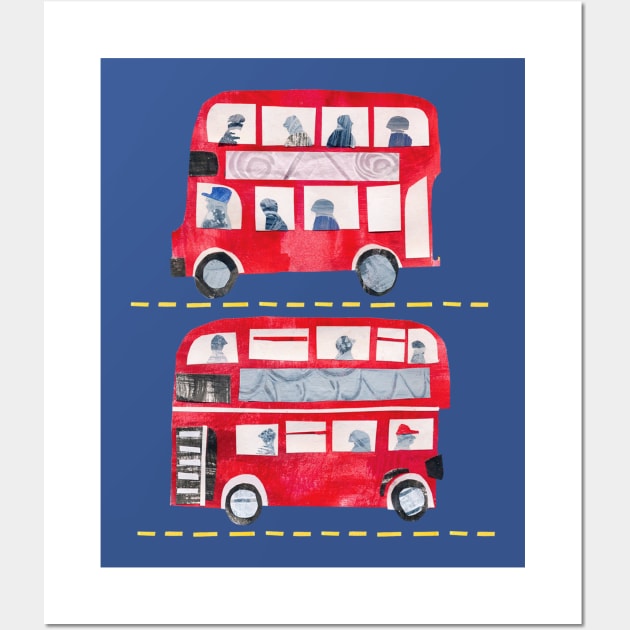 London Bus Wall Art by Tracey English